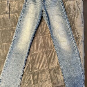 Levi's Women's Sky Blue Straight Leg Jeans
